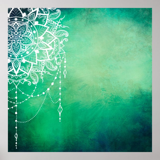 Mandala bakgrundmandala andlig poster (Framsidan)