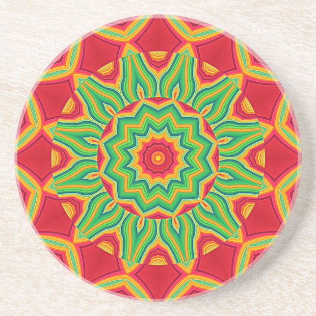 Mandala Beverage Coaster Underlägg (Framsidan)