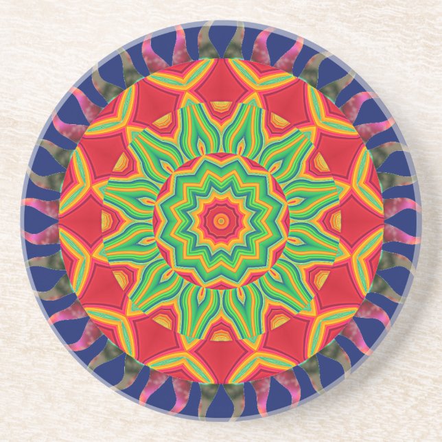 Mandala Beverage Coaster Underlägg (Framsidan)