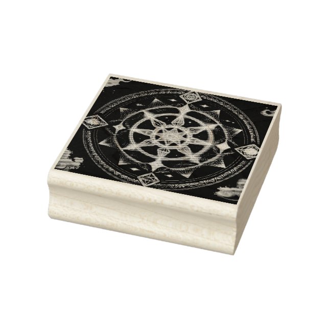 Mandala blandar helig geometri &mystisk energi stämpel (Stämpel)