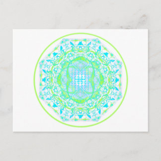 Mandala_bleu_vert Vykort