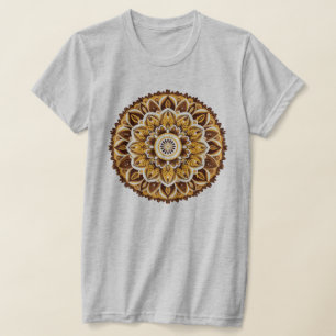 Mandala/blomma design t shirt