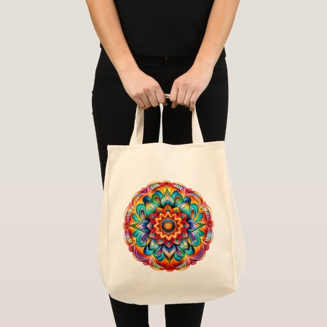 Mandala/blomma design tygkasse (Framsida (produkt))