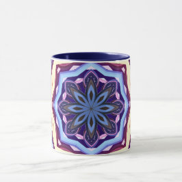 Mandala Blommigt Rosette Retro Hippie Mugg