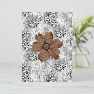 Mandala Blommkonst Jordnära Blommig Design Inbjudningar