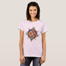 Mandala Blommönster Women's Basic T-Shirt