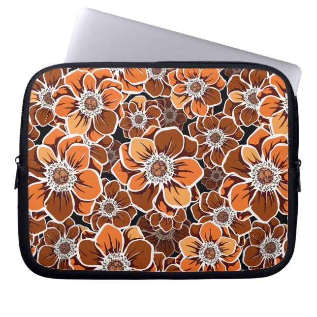Mandala Blommor 2 Laptop Fodral (Framsidan)