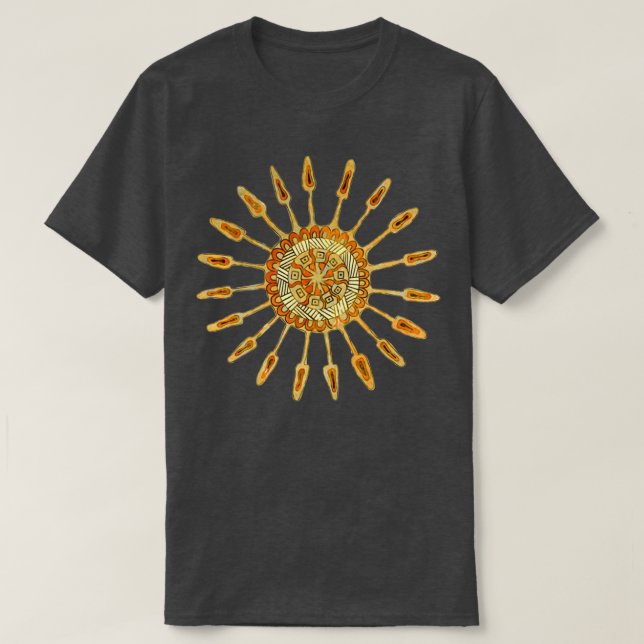 Mandala Blommor 2 T Shirt (Design framsida)
