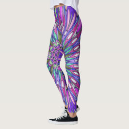 Mandala Blommor Leggings