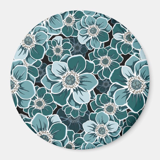 Mandala blommor magnet (Framsidan)