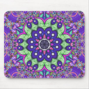 Mandala Blommor Musmatta