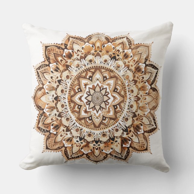 🕉️ Mandala Bohème Chic Kudde (Framsida)