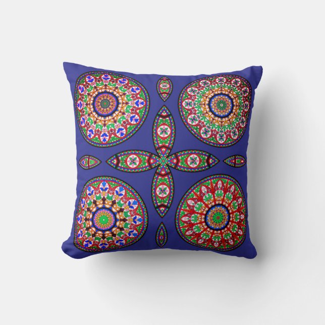 Mandala Bohemisk Kastkudde Kudde (Framsida)