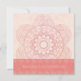Mandala Boho Chic 60:e födelsedagen Inbjudningar