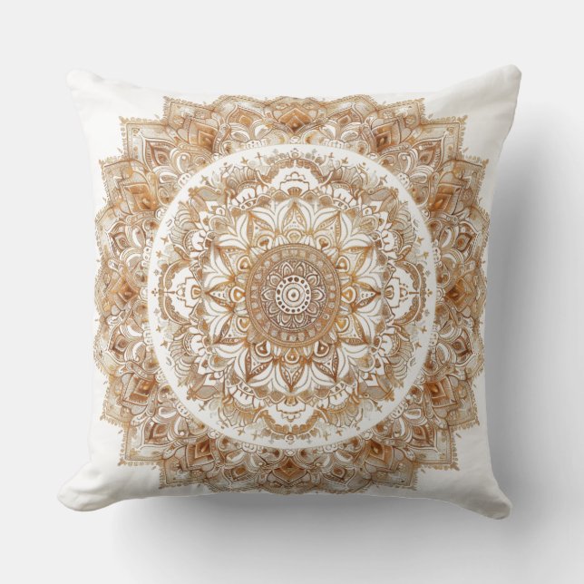 Mandala boho chic doré pour déco zen ✨ kudde (Framsida)