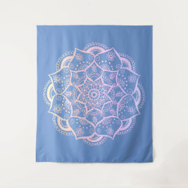 Mandala Boho Pastel Blue Gradition