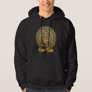 Mandala Buddhistisk Andlig Meditation Zen Buddhism Hoodie