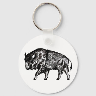 Mandala Buffalo Nyckelring