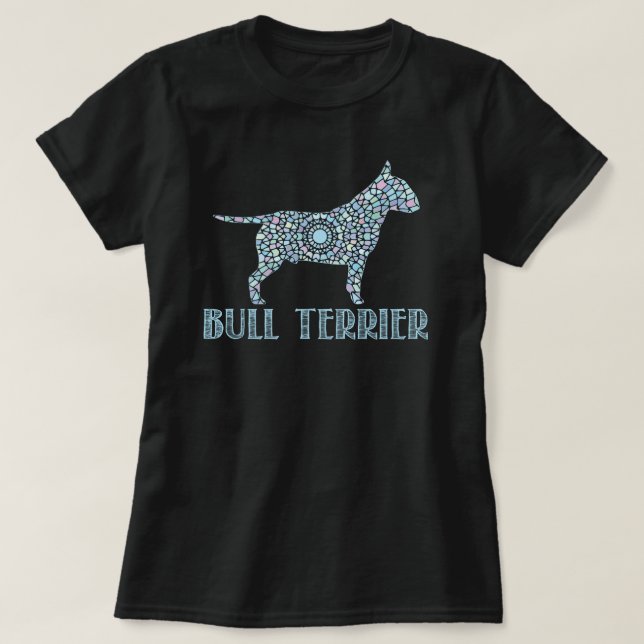 Mandala Bull Terrier T-Shirt (Design framsida)