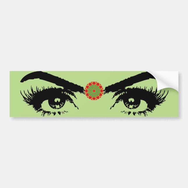 Mandala Bumper Sticker Bildekal (Framsidan)