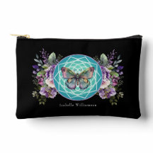 Mandala Butterfly Lila Blommigt Esoteric Psychic