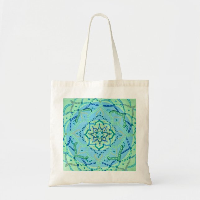 Mandala Canvas Tote Tygkasse (Framsidan)