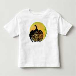 Mandala Carved Pumpkin med Autumn Måne T Shirt