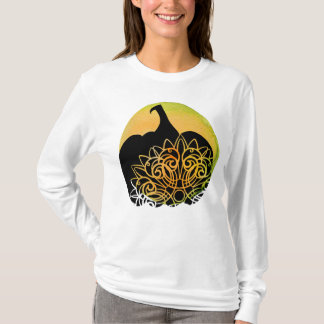 Mandala Carved Pumpkin med Autumn Måne T-Shirt