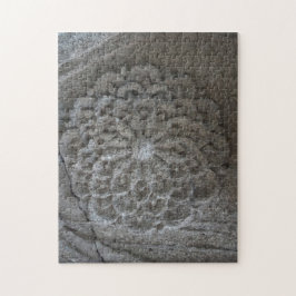 Mandala Carved Stone Photo Puzzle med Gift Box Pussel
