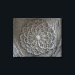 Mandala Carved Stone Photo Single Canvastryck<br><div class="desc">Fotografi av Mandala carved stone tagna i den rumänska prins trädgård i Balchik, Bulgarien.</div>