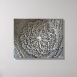 Mandala Carved Stone Photo Single Canvastryck
