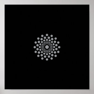 Mandala Center Endast Mall Poster