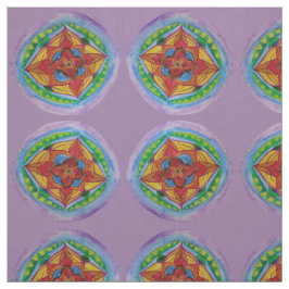 Mandala Center Zen Hand Painting Fabric Tyg