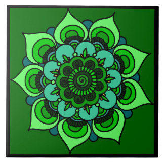Mandala Ceramic Tile Kakelplatta