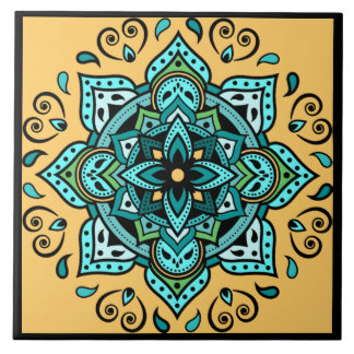 Mandala Ceramic Tile Kakelplatta
