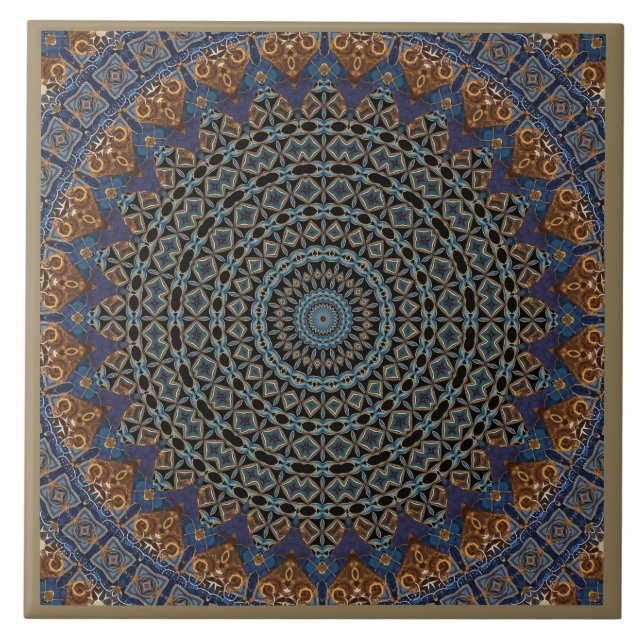 Mandala Ceramic Tile Kakelplatta (Framsidan)