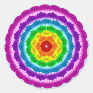 Mandala Chakra Runt Klistermärke