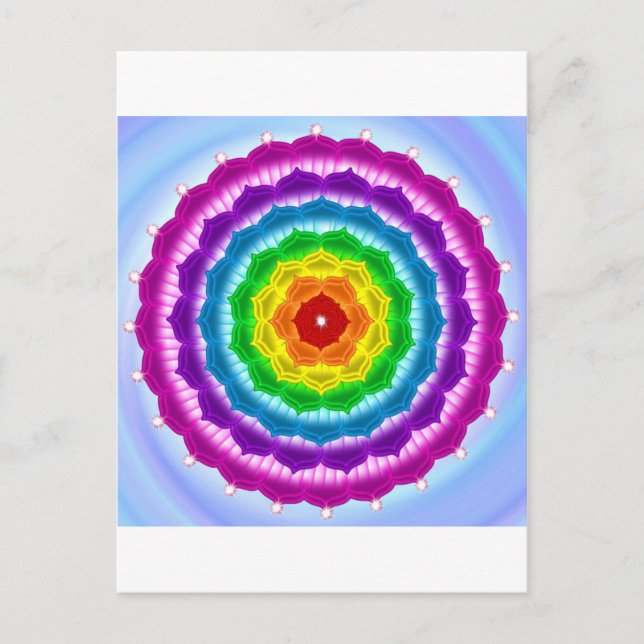 Mandala Chakra Vykort (Framsida)