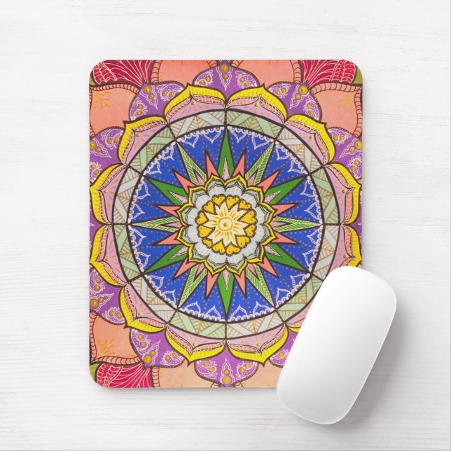 Mandala Cheerful Dance Fashionable Mousepad Musmatta (Med mus)