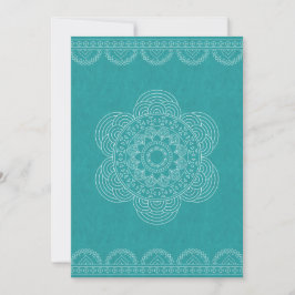 Mandala Chic Hipster 40: e födelsedagskalenderns G Inbjudningar