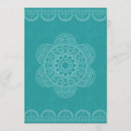 Mandala Chic Hipster 40: e födelsedagskalenderns G Inbjudningar