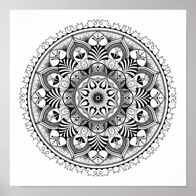 Mandala Circle 2 Poster (Framsidan)