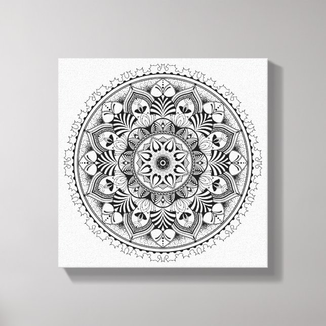 Mandala Circle 6 Canvastryck (Framsida)