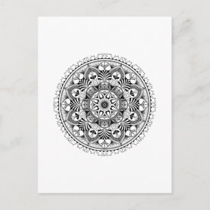 Mandala Circle Vykort