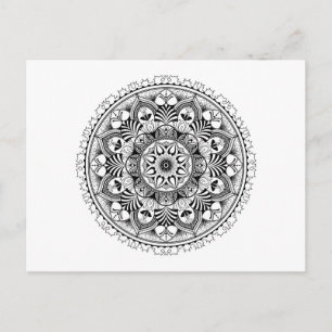 Mandala Circle Vykort