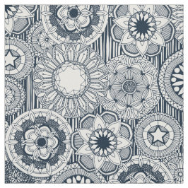 mandala cirque indigo white tyg