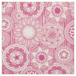 mandala cirque rosa kräm tyg