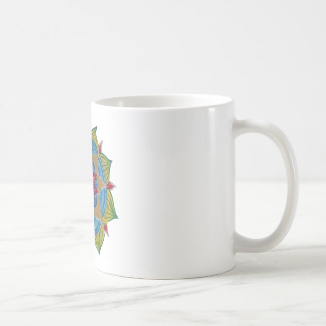 Mandala Classic White Mugg (Höger)