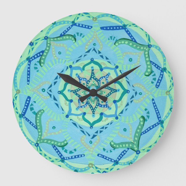 Mandala Clock Stor Klocka (Framsida)