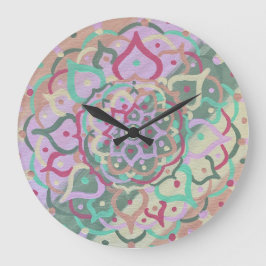 Mandala Clock Stor Klocka